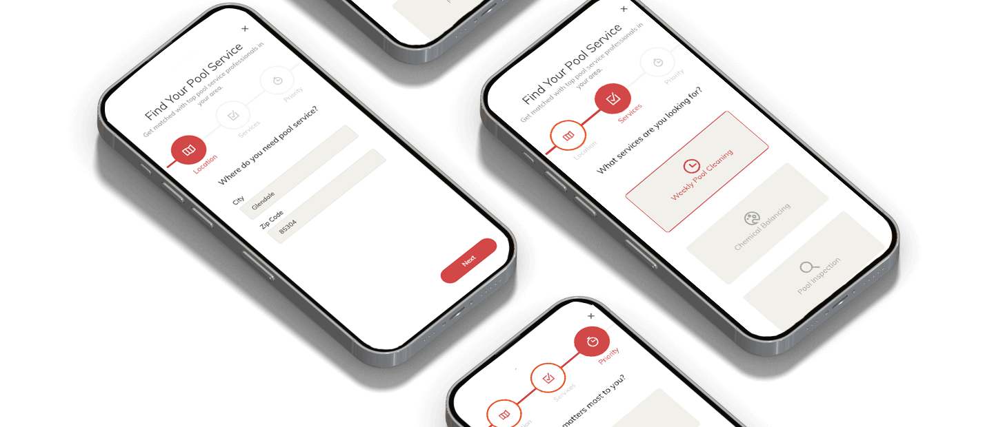 App screens